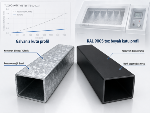 Galvaniz Kutu Profil ile Boyalı Profil Arasındaki Farklar