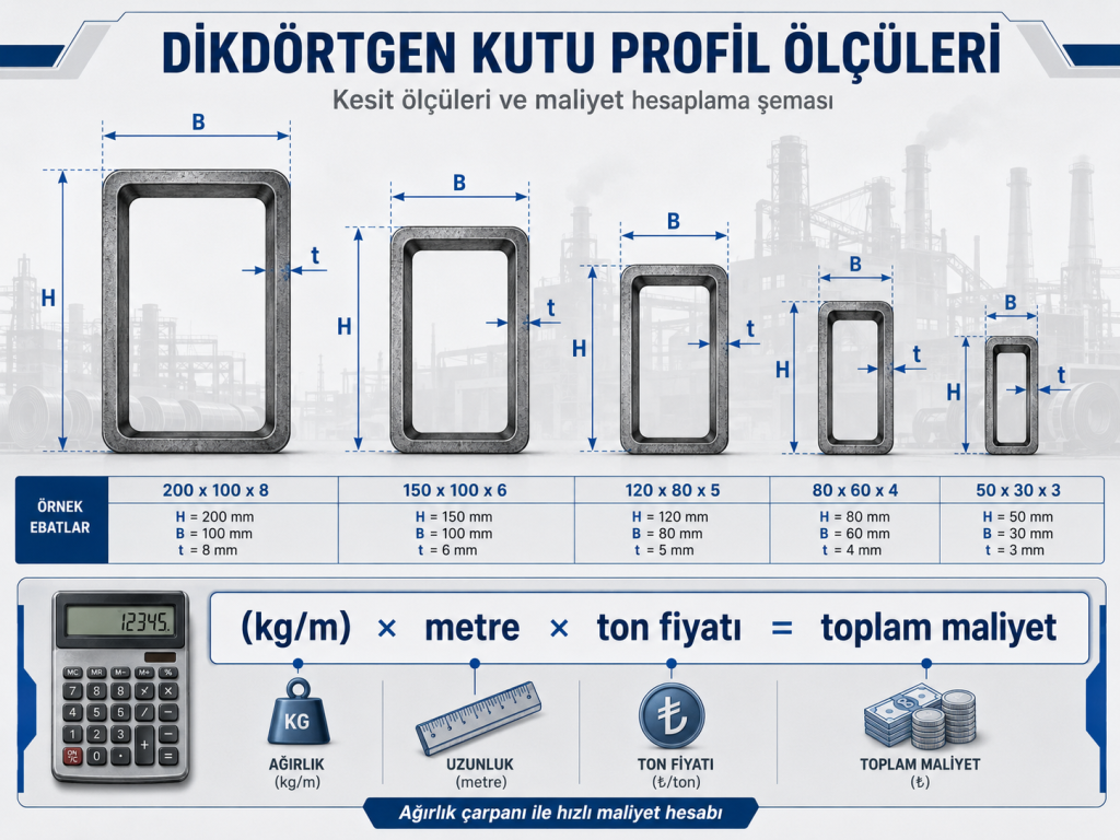 Dikdörtgen Kutu Profil Fiyatları Nasıl Belirlenir? Dikdörtgen Kutu Profil Fiyatları Nasıl Belirlenir?